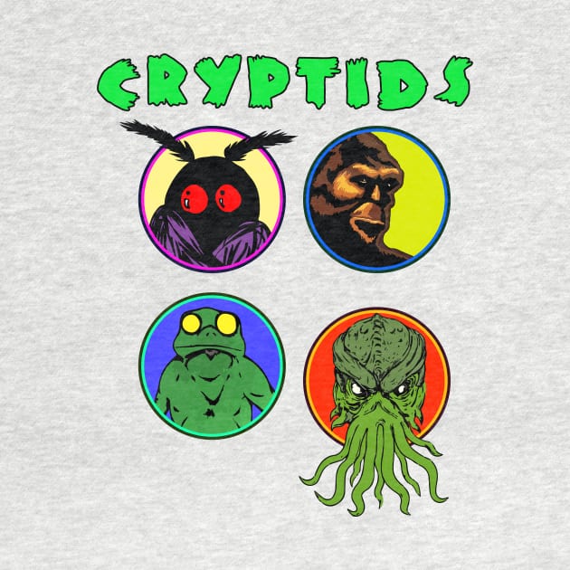 CRYPTIDS by theanomalius_merch